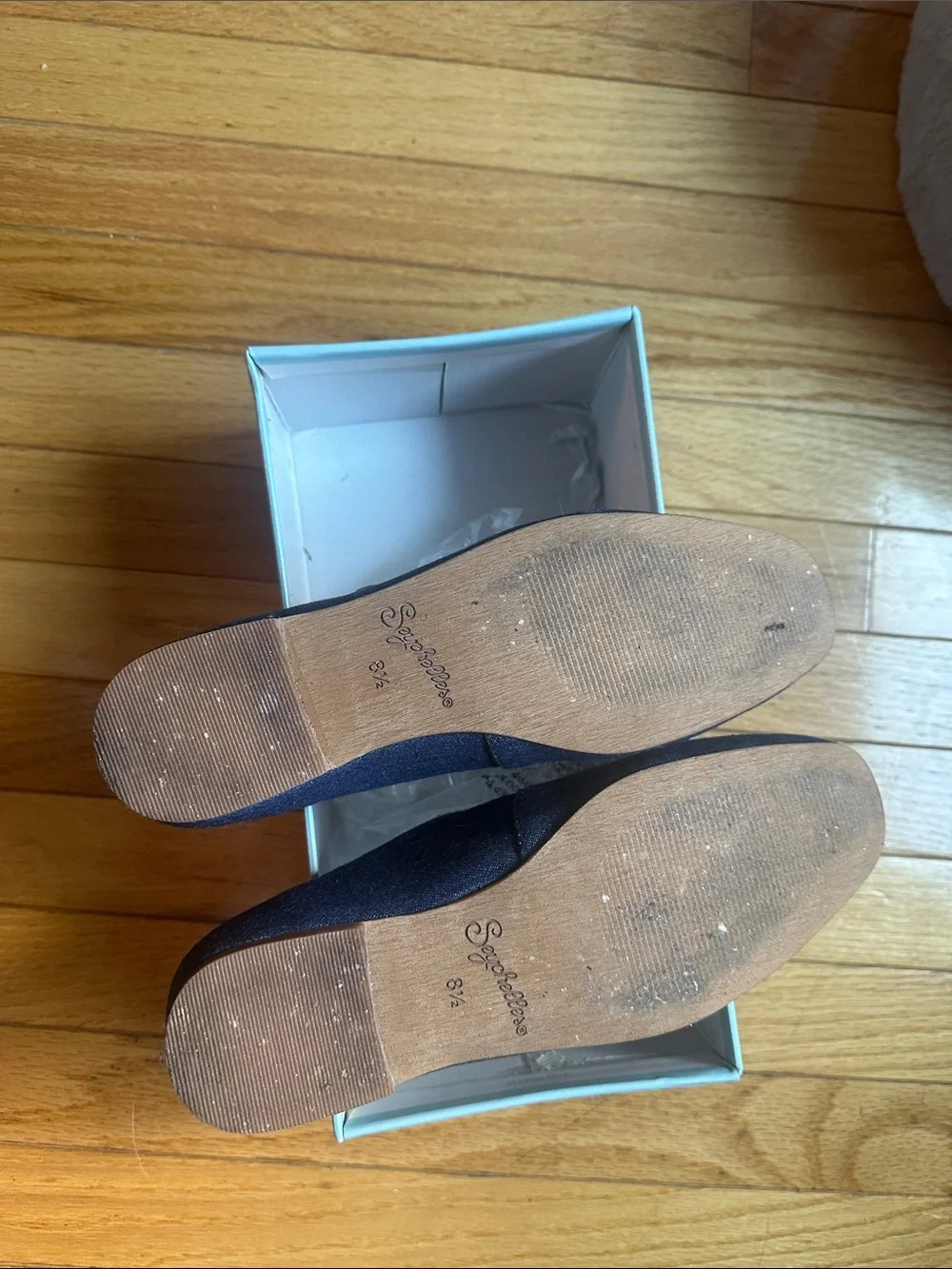 Seychelles Denim Mary Jane Flat